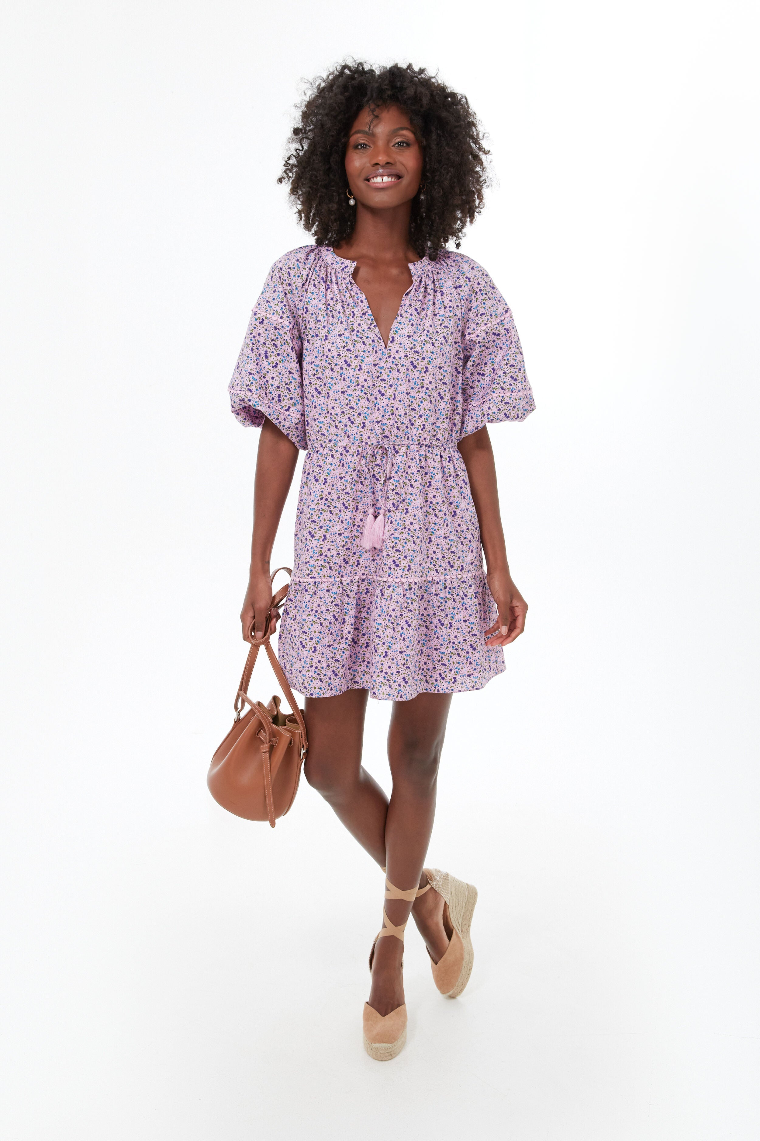 Purple Floral Matilda Dress
