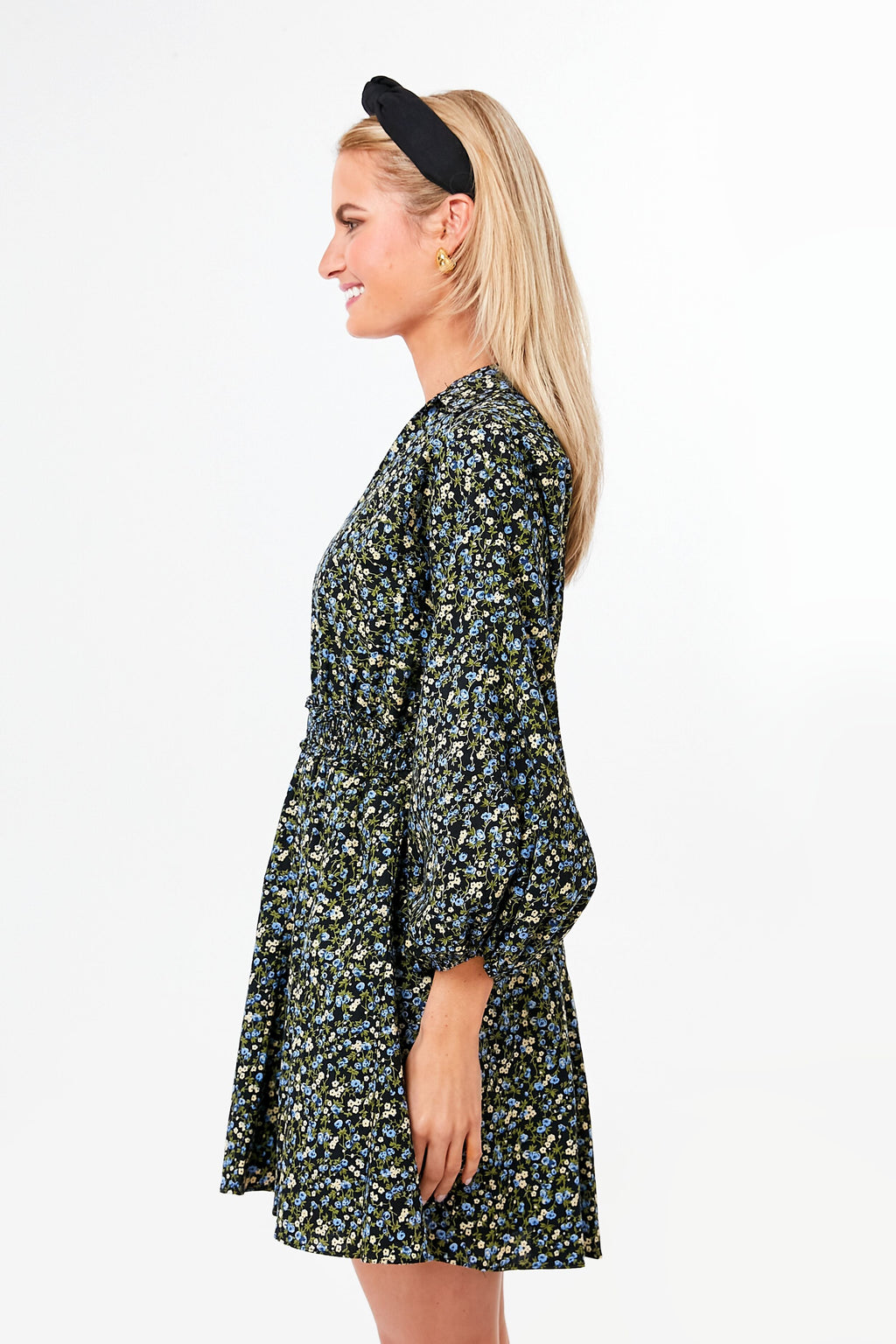 Black Floral Belle Mini Dress