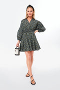 Black Floral Belle Mini Dress