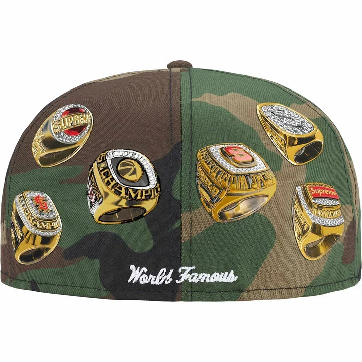 2026 Supreme Rings Box Logo New Era 'Woodland Camo' Hat