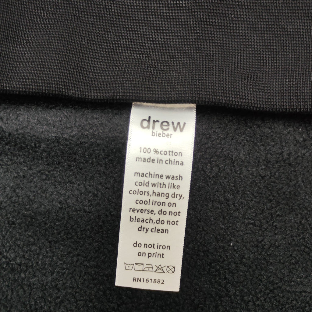 Drew House Sweatshirts Unisex Love Pattern Loose Fleece Crew Neck Sweater