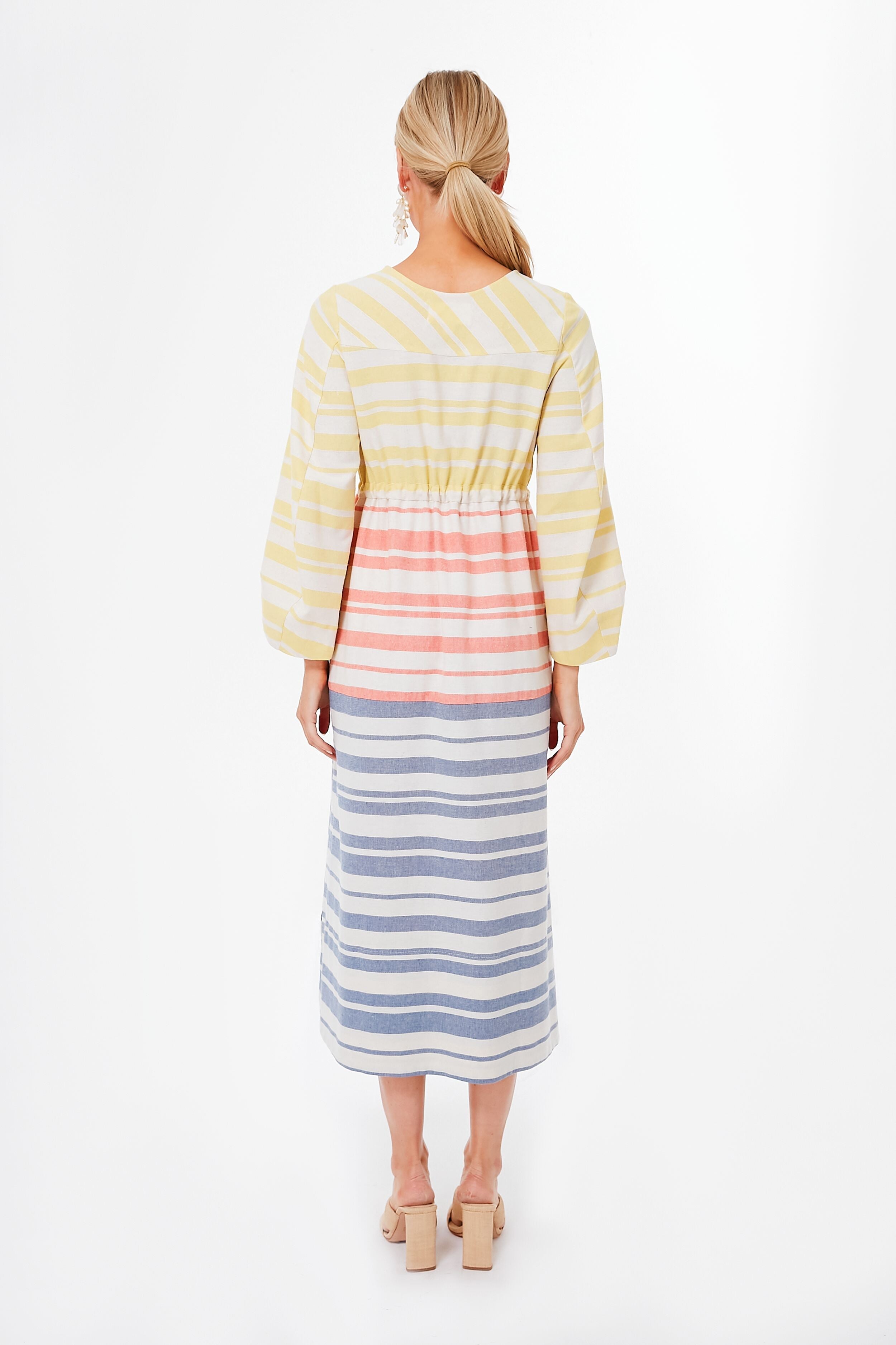 Sunset Stripe Cleo Dress