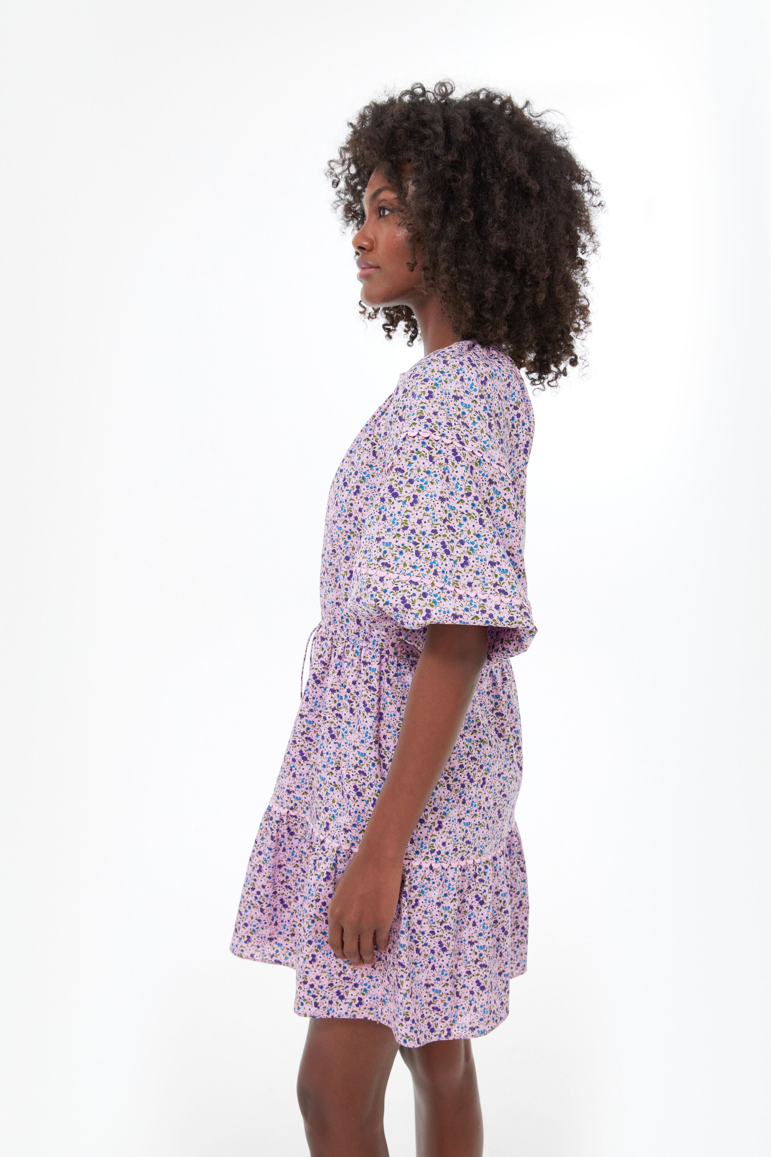 Purple Floral Matilda Dress