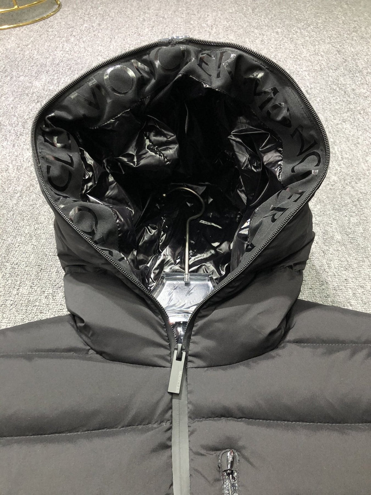 Moncler Women's Hooded Quilted Puffer Coat — detail