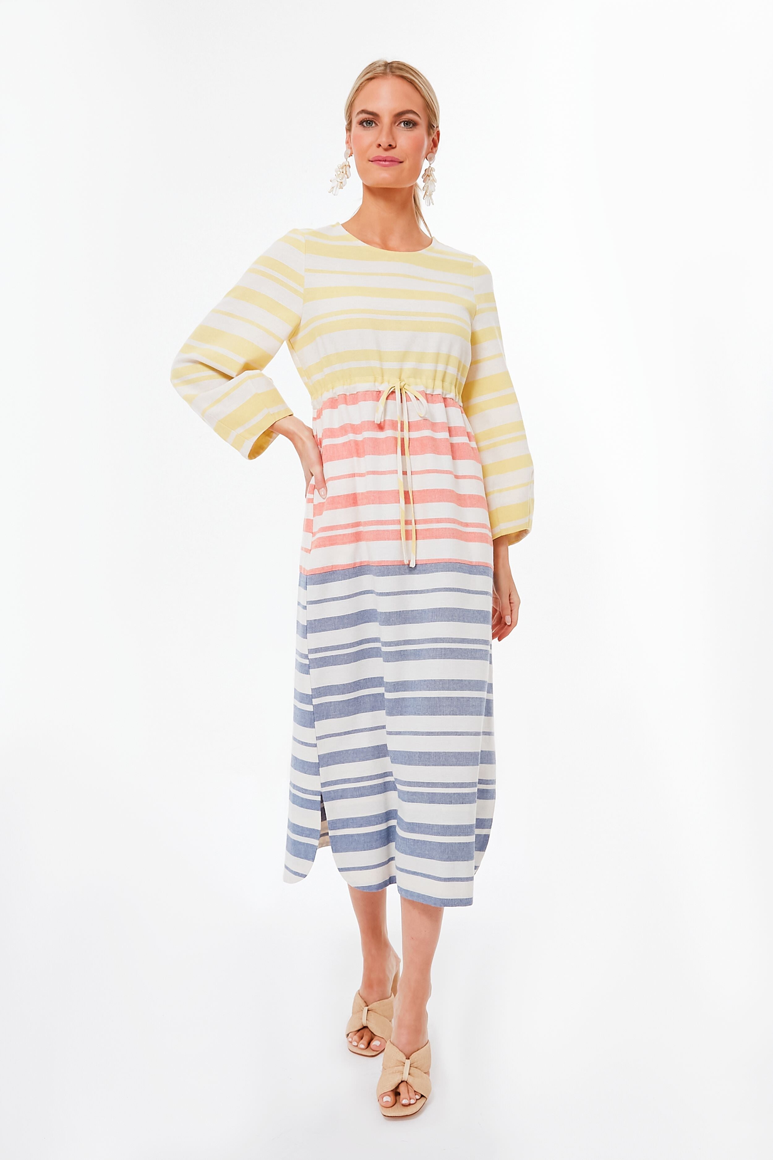 Sunset Stripe Cleo Dress