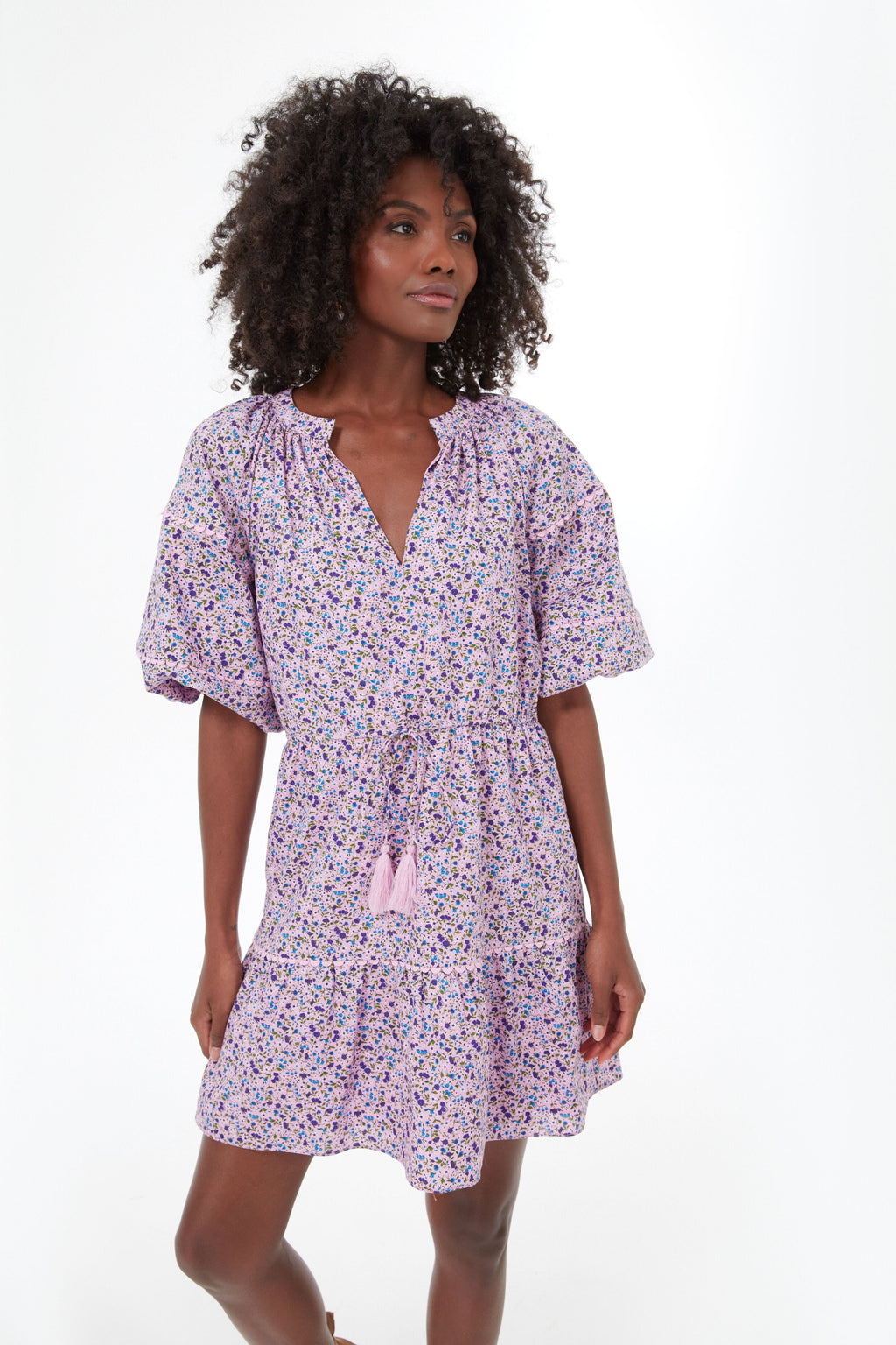 Purple Floral Matilda Dress
