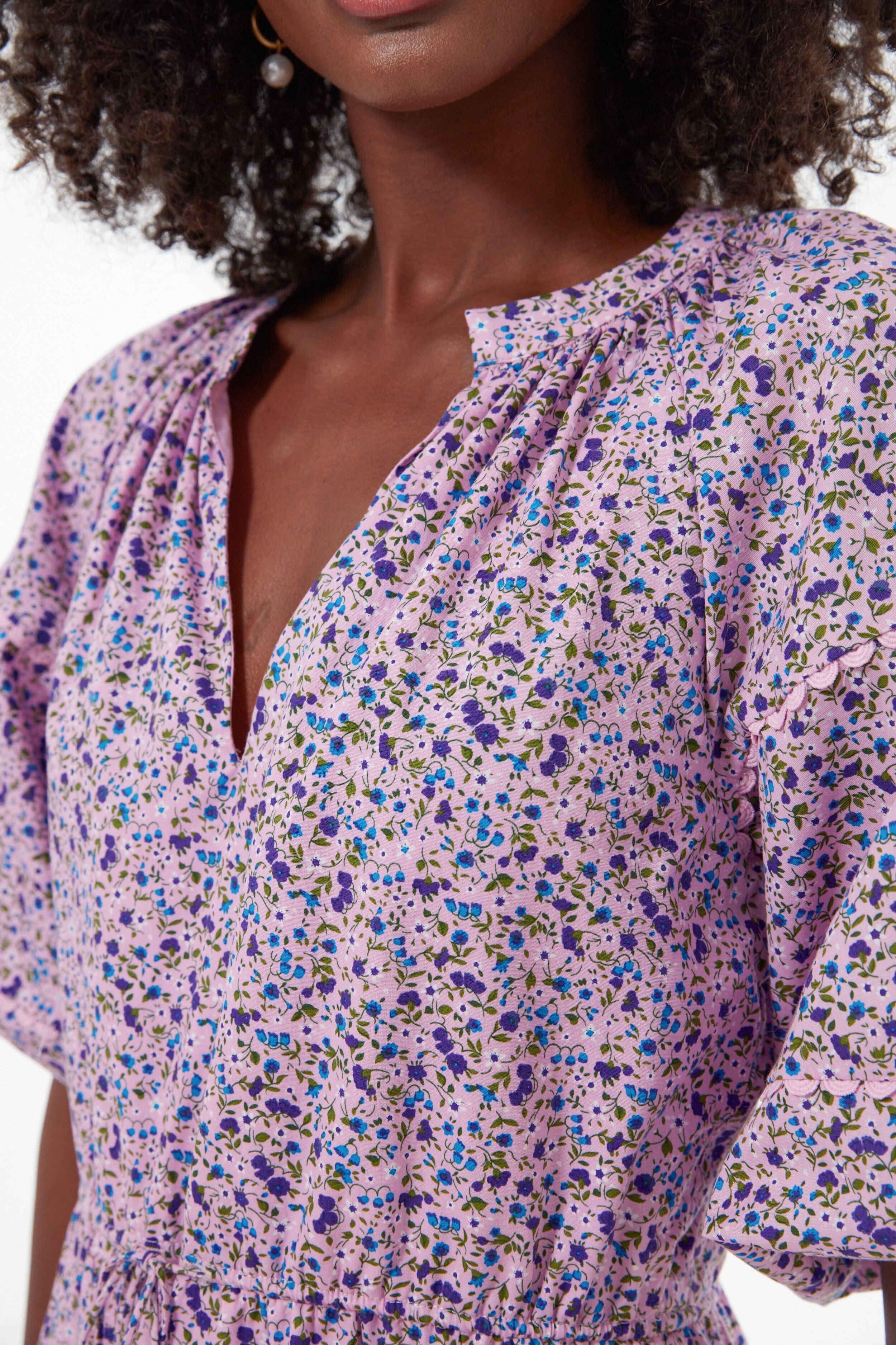 Purple Floral Matilda Dress