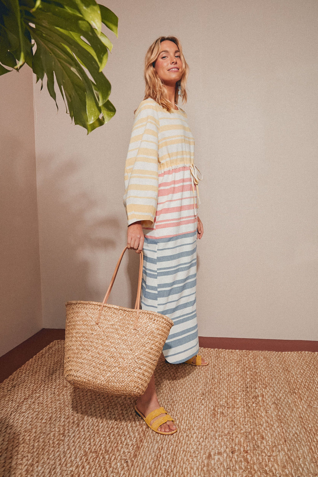 Sunset Stripe Cleo Dress