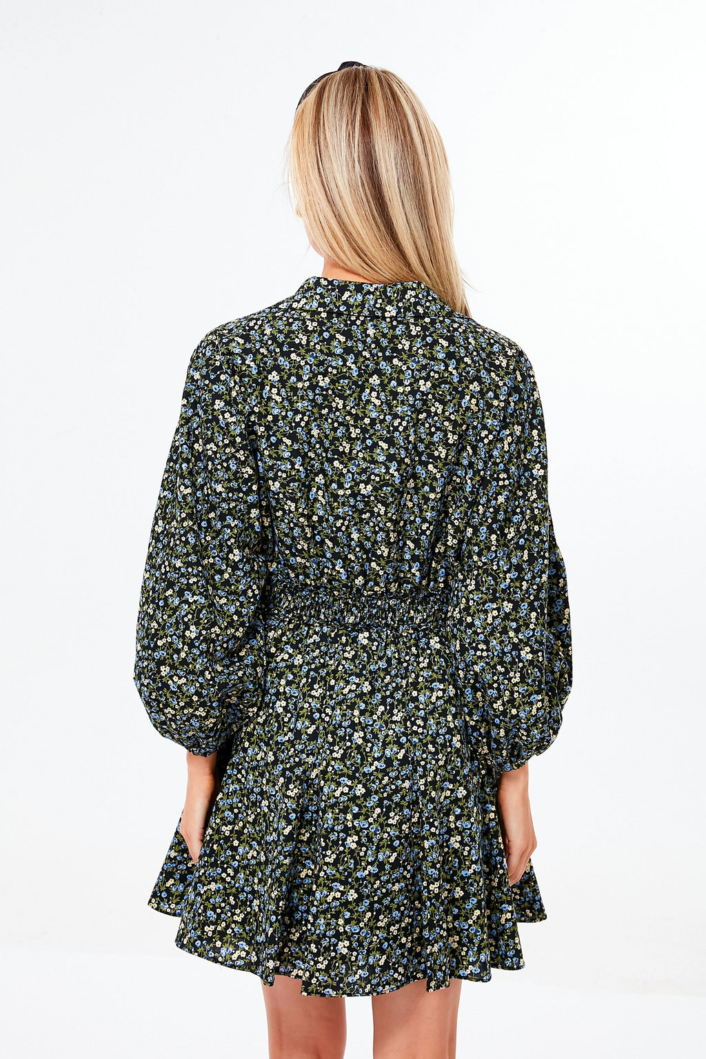Black Floral Belle Mini Dress